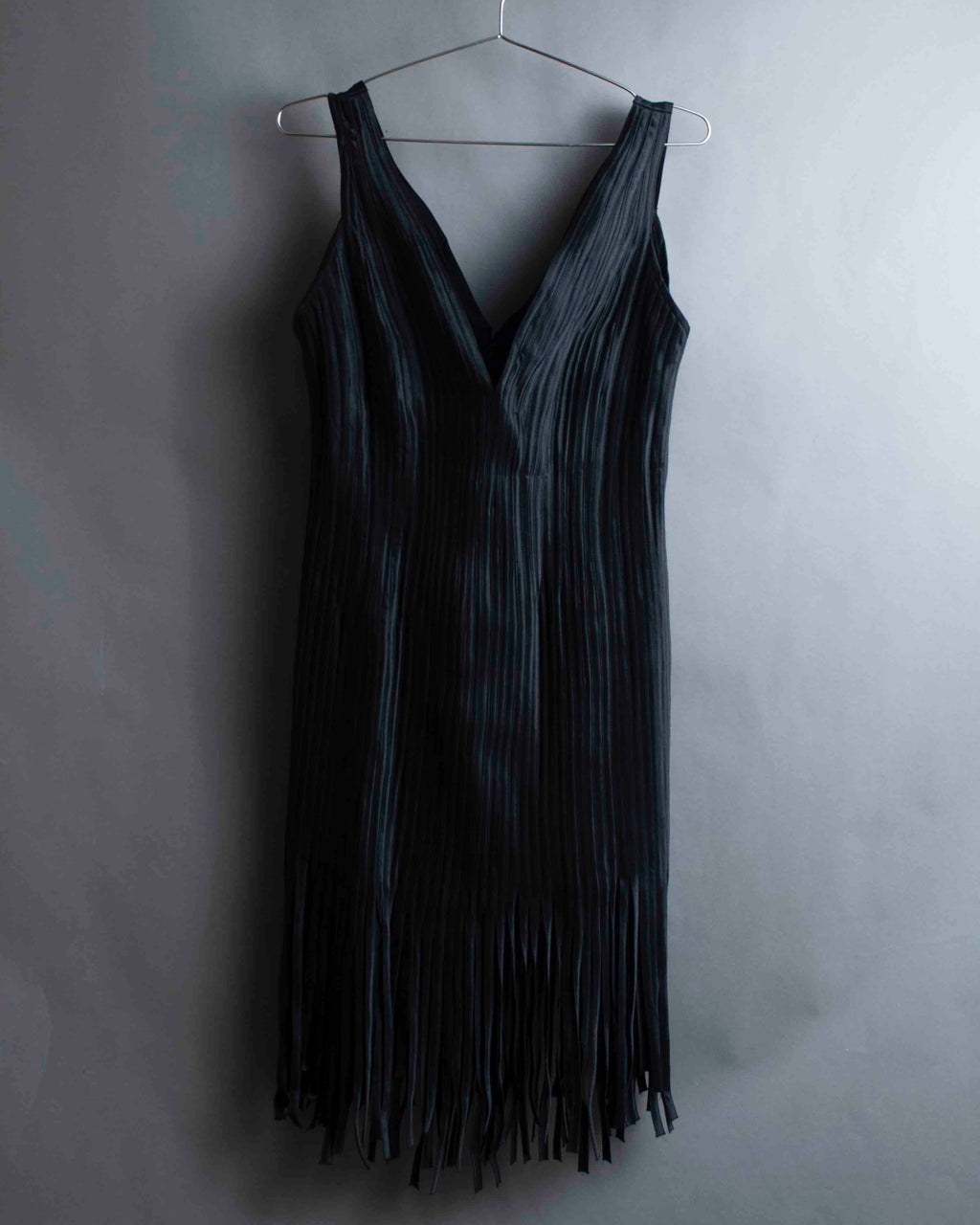 "TADASHI SHOJI" Fringe detail sleeveless dress