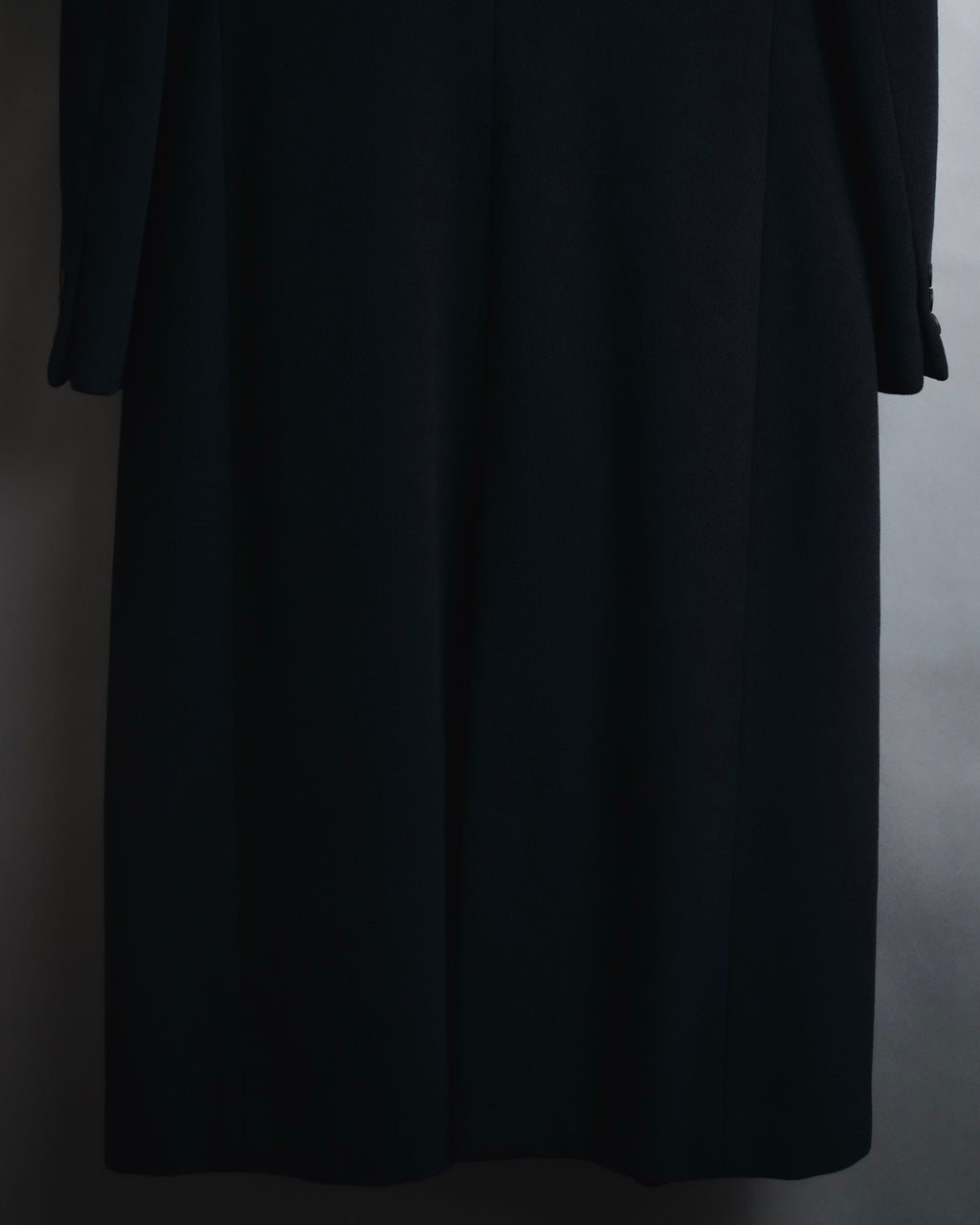 "GIORGIO ARMANI" 90’s Minimalist draped maxi long coat