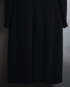"GIORGIO ARMANI" 90’s Minimalist draped maxi long coat