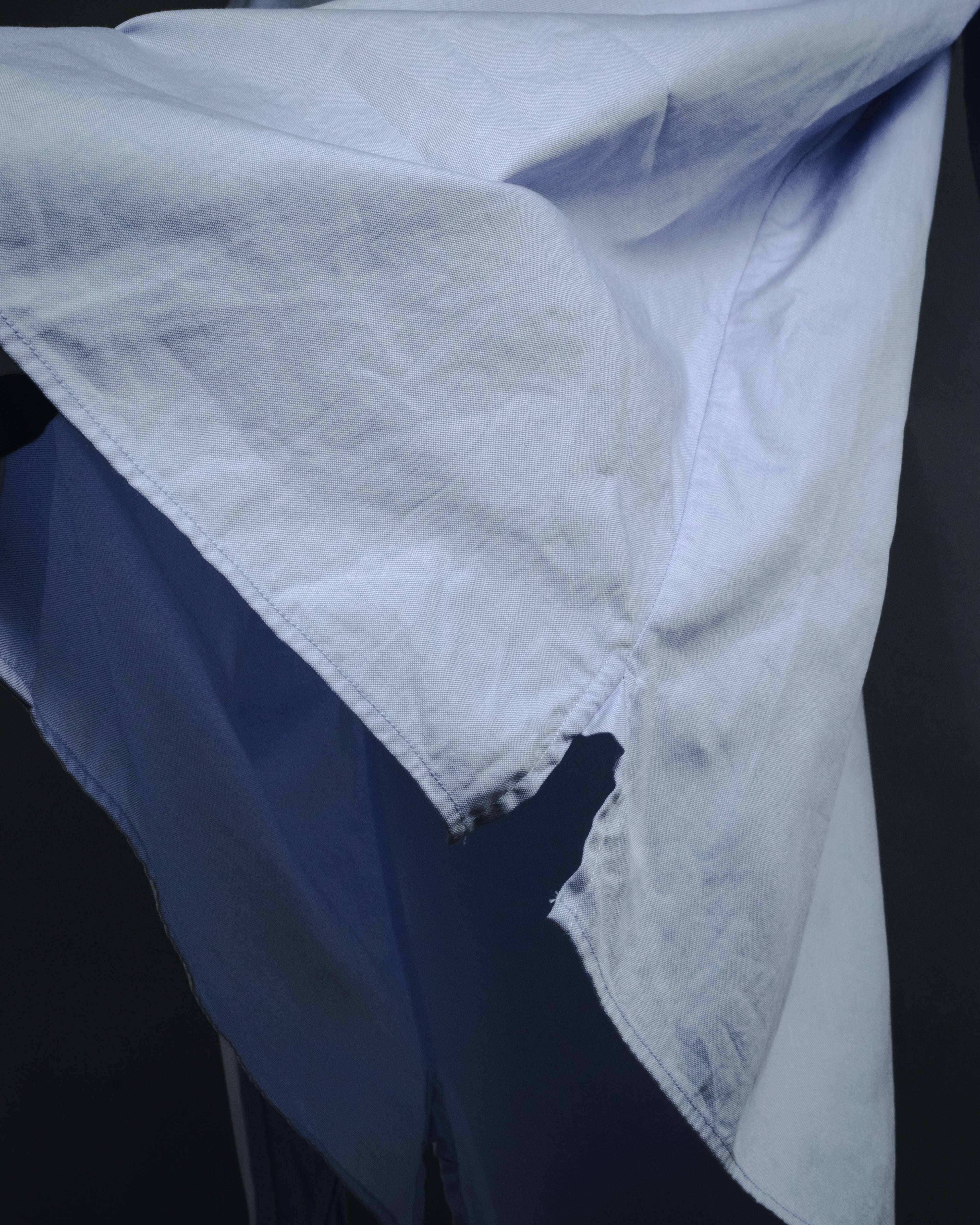 "GUCCI" Michele design tonal contrast-collar classic dress shirt