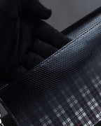 "MAISON MARGIELA" Check pattern gradient design chain shoulder leather wallet bag