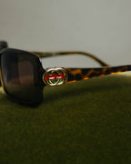 "GUCCI" 00's-10's Tortoiseshell rectangle sunglasses