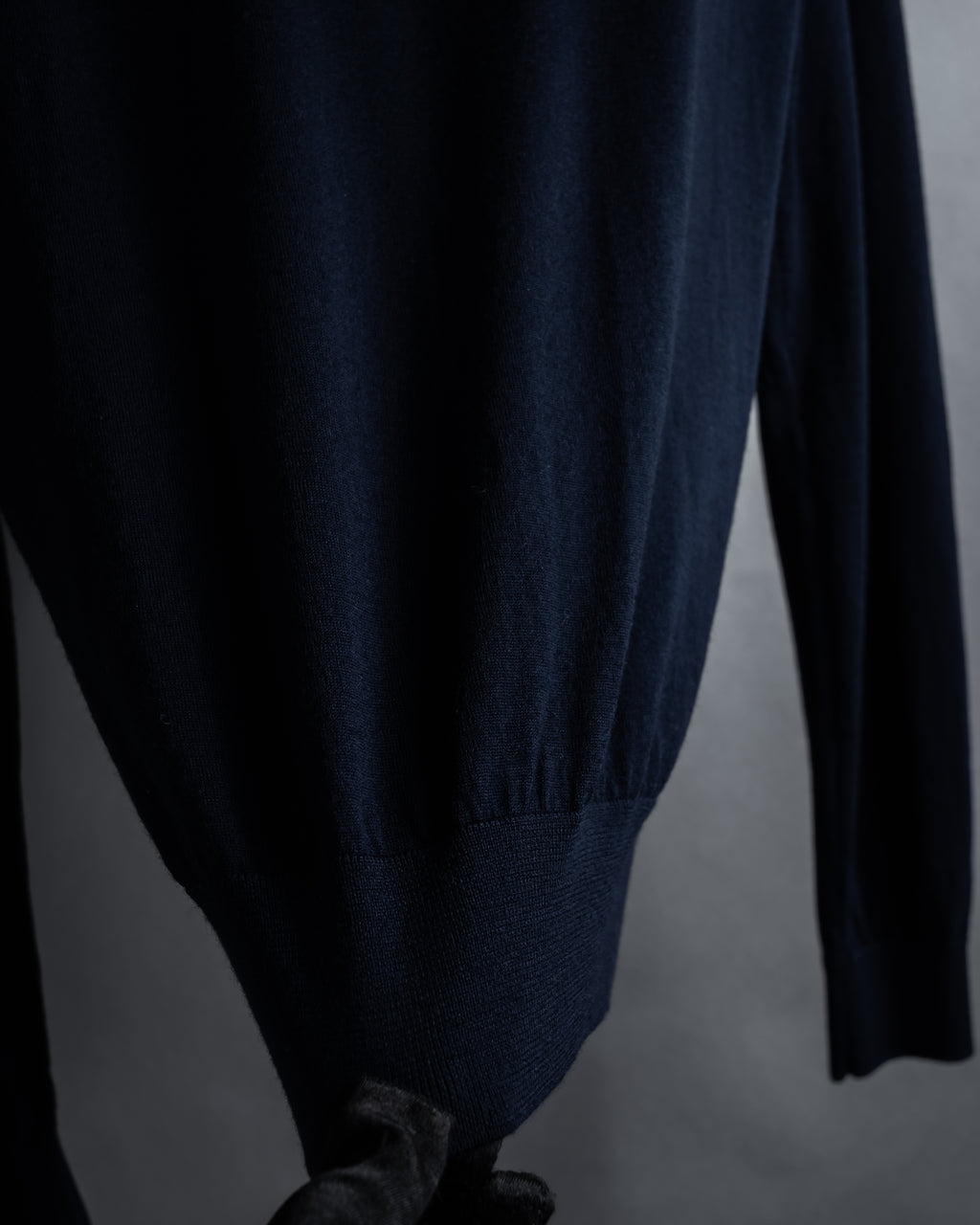 "CELINE" Hedi Slimane design compact silhouette wool knit