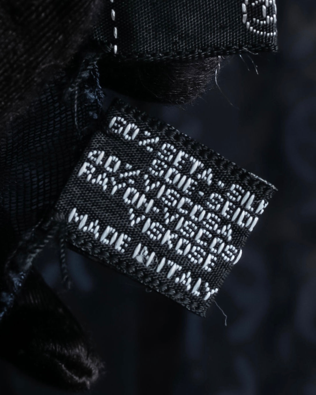 "CHANEL" Coco Mark scattered sheer large scarf