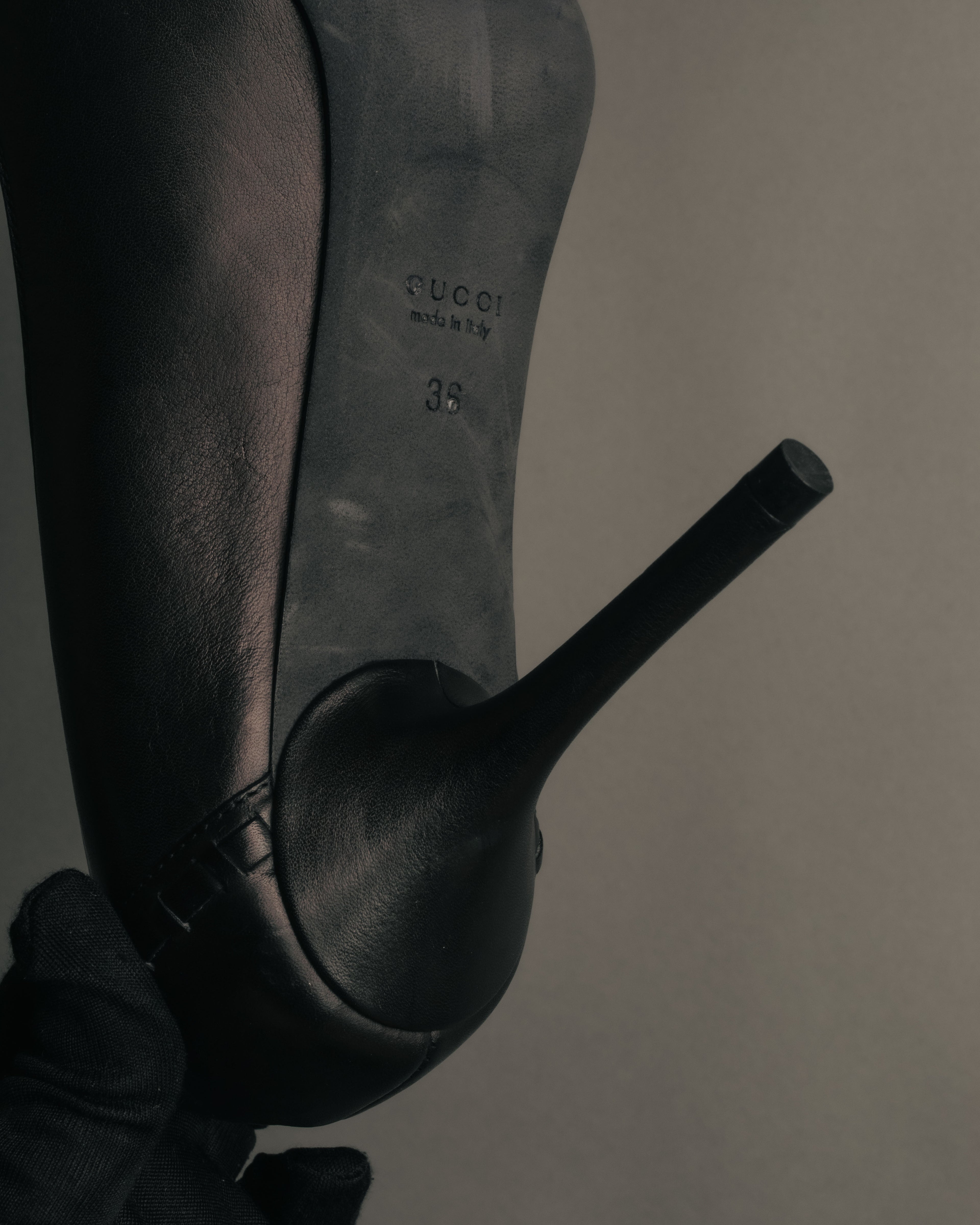 “GUCCI” 90’s-00’s Horsebit open toe pumps
