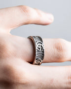 "GUCCI" GG marmont silver 925 ring