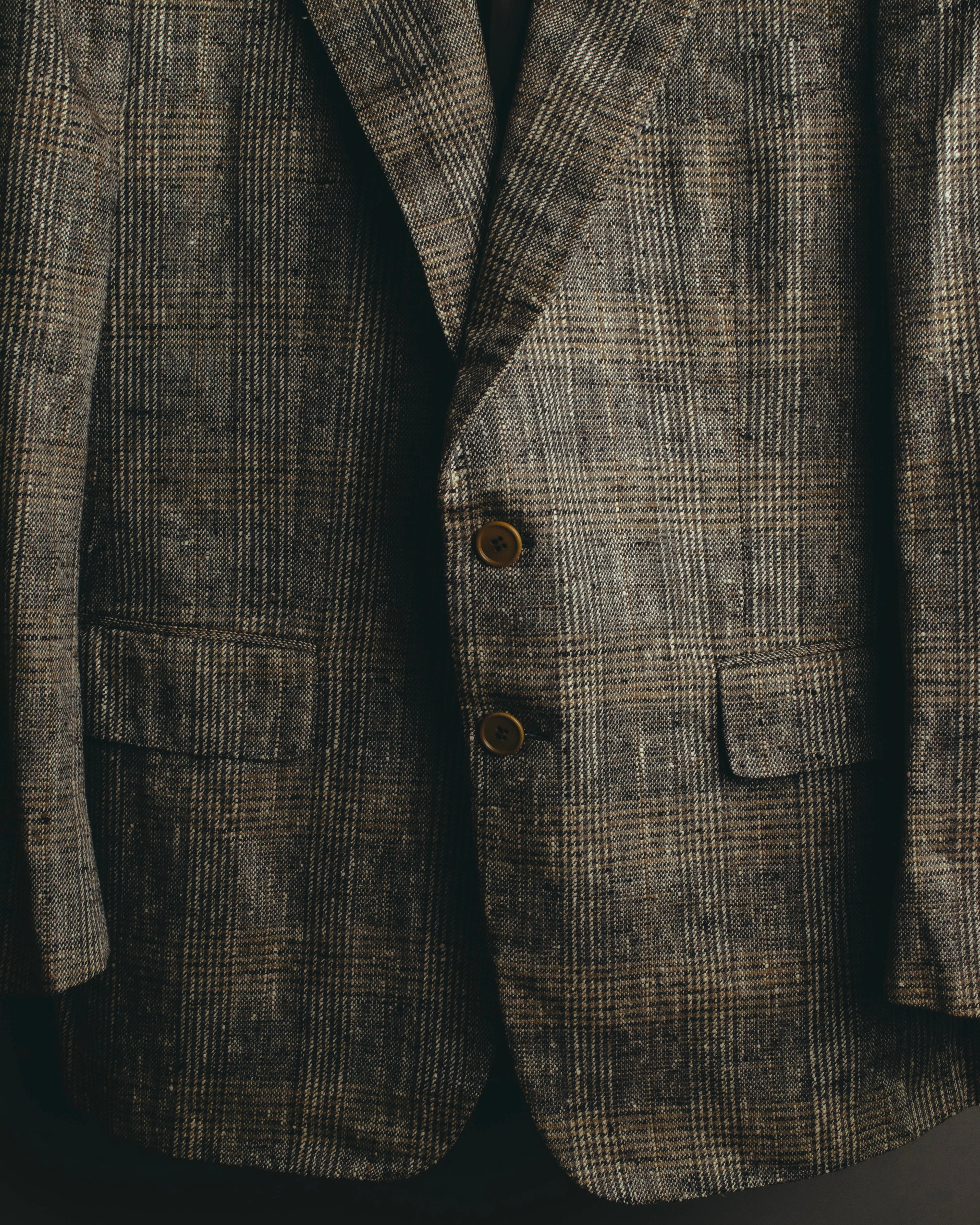 "Ermenegildo Zegna" 80's-90's Textured silk single-breasted blazer