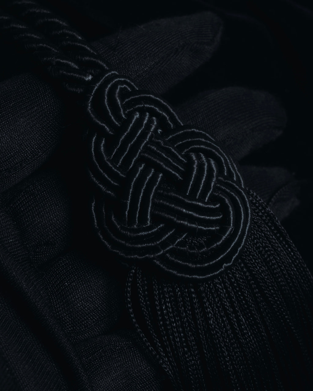 "LOEWE" Late 80s-Early 90s velvet knot tassel handbag