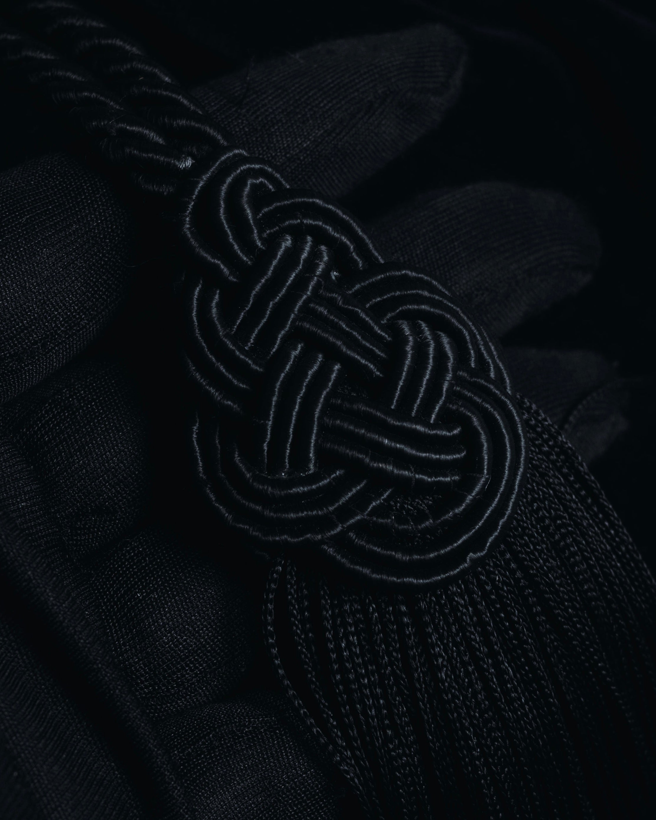 "LOEWE" Late 80s-Early 90s velvet knot tassel handbag