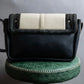 "Chloe" Leather & canvas combination design chain crossbody bag