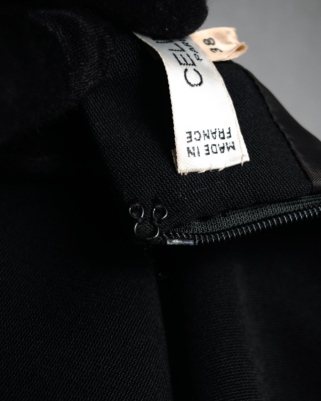 “CELINE” 2010–2013 Tuxedo satin lapel minimal dress