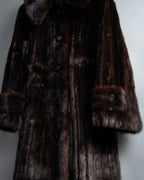 -SPECIAL- "Christian Dior Boutique Paris" 70's-80's Panel work design 100% mink fur coat