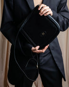 "GIVENCHY SACS" Logo parts design leather combination shoulder bag