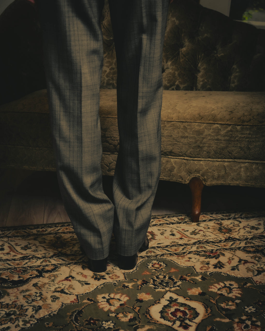 -SPECIAL- “GUCCI” 2019-2021 Glen check double-breasted wool suit