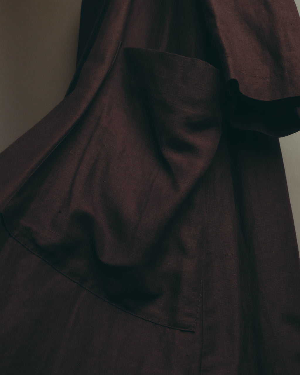-SPECIAL- “DRIES VAN NOTEN” 90’s–00’s Rayon linen tailored long jacket and shorts set up