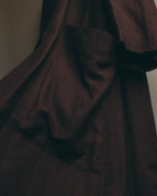 -SPECIAL- “DRIES VAN NOTEN” 90’s–00’s Rayon linen tailored long jacket and shorts set up
