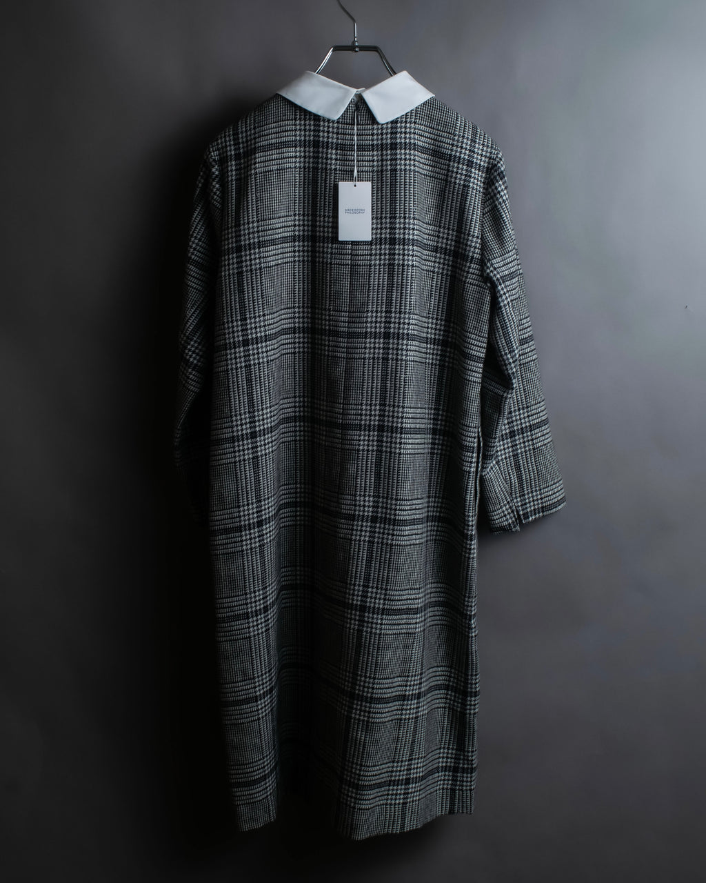 "MACKINTOSH" Glen check pattern straight line dress