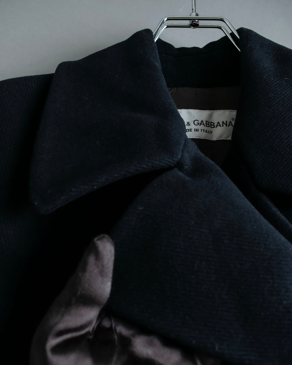 "DOLCE &amp; GABBANA" Maxi length double breasted chesterfield coat