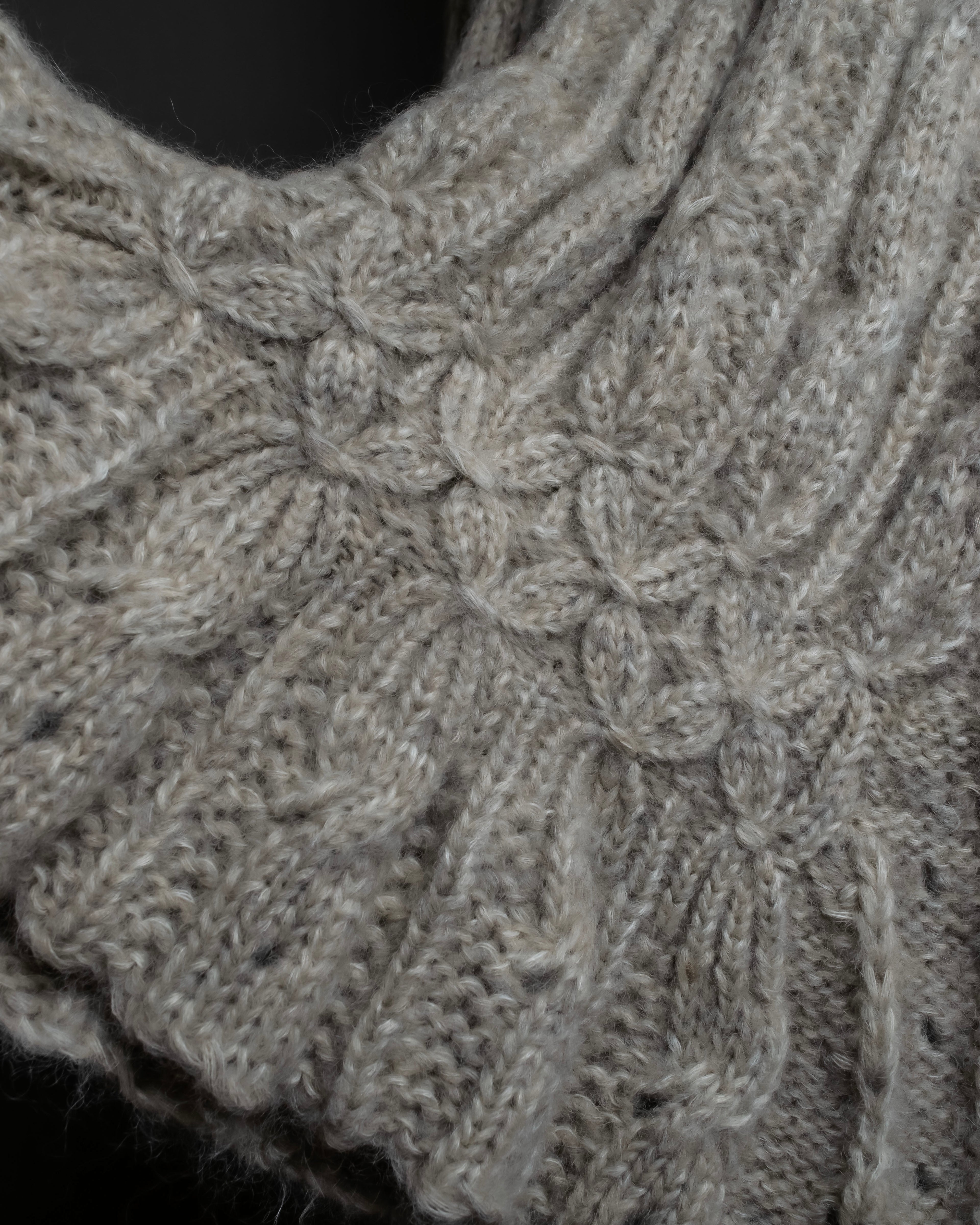 "ERMANNO SCERVINO" Three-dimensional knit long cardigan