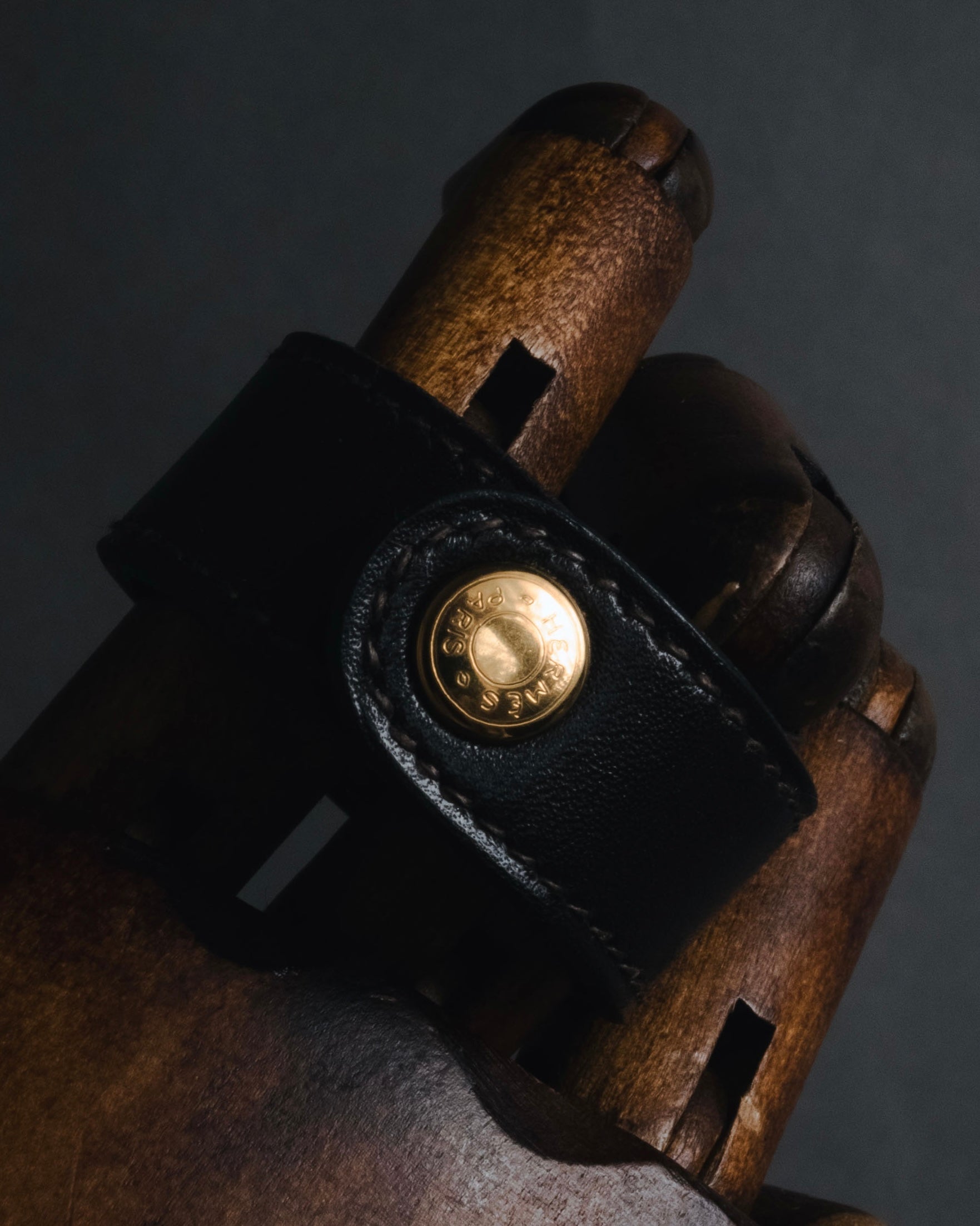 "HERMES" 90’s-00’s classic box calf gloves holder