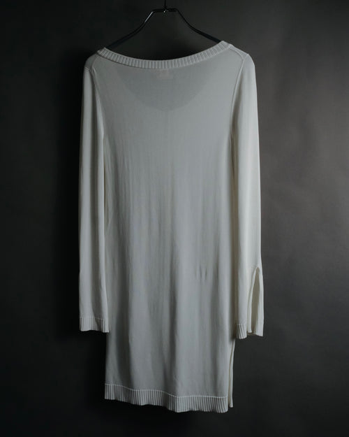 "HERMES" 06’s-10’s Viscose knit dress tunic
