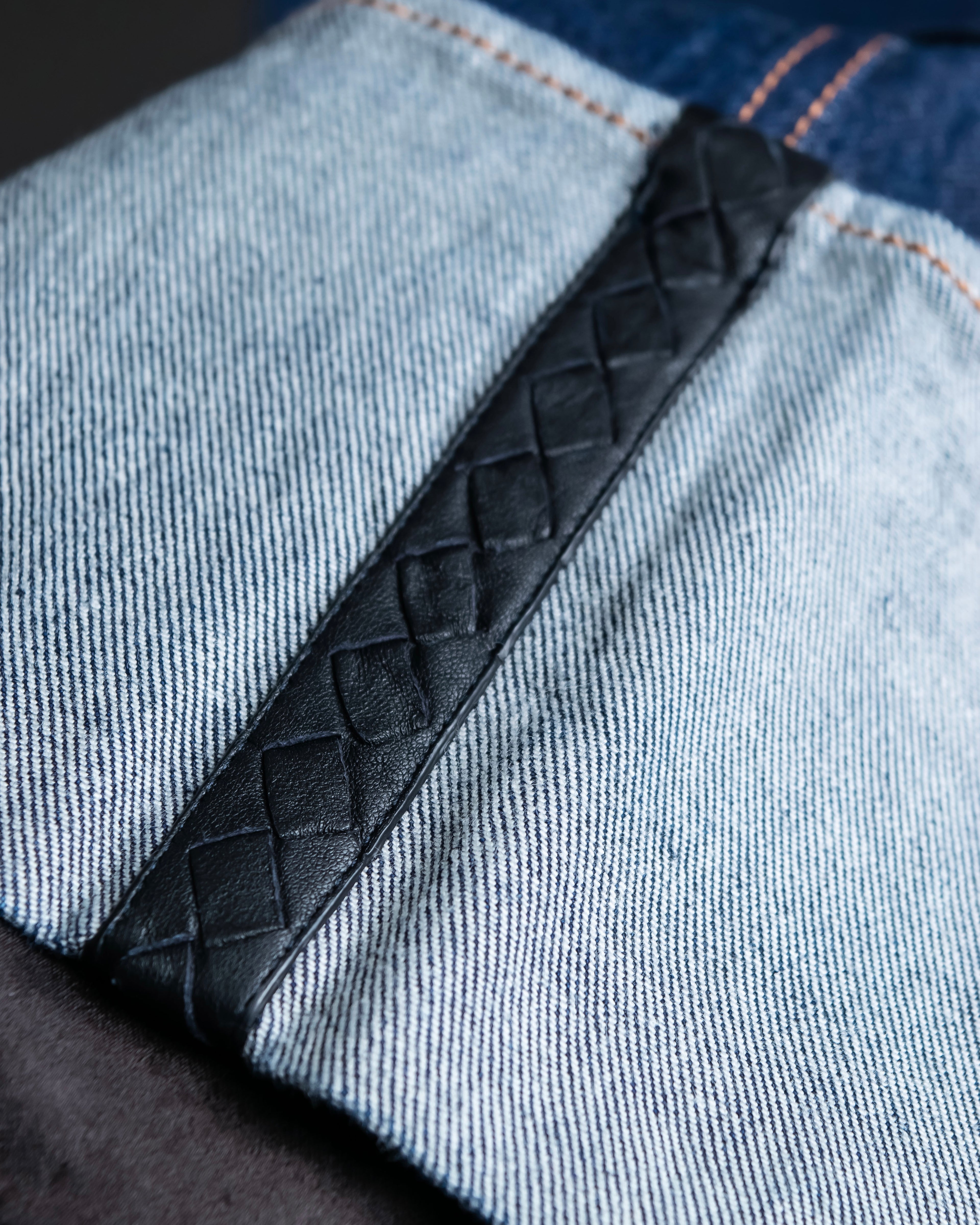 "BOTTEGA VENETA" Wide straight silhouette fisherman denim pants