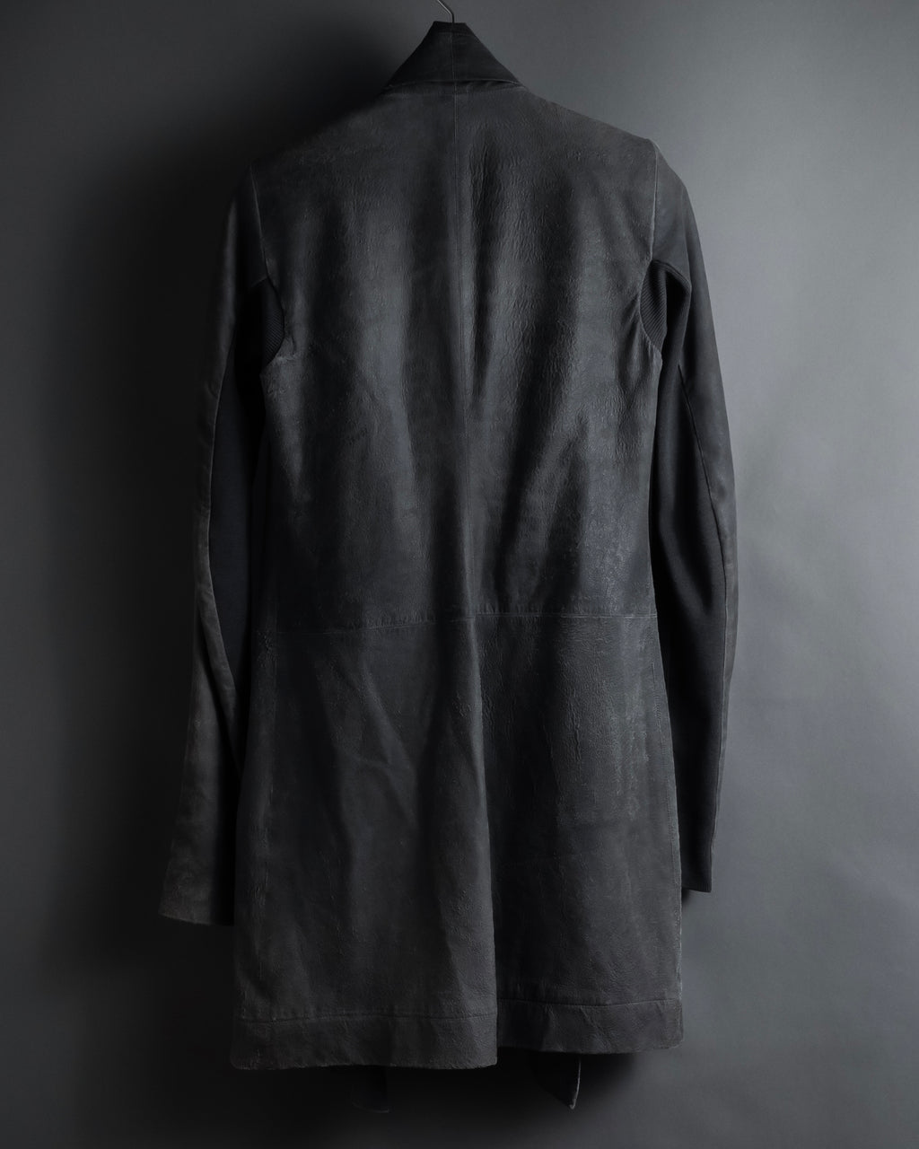 -SPECIAL- "Rick Owens" 13AW Ribbed leather zip-up jacket