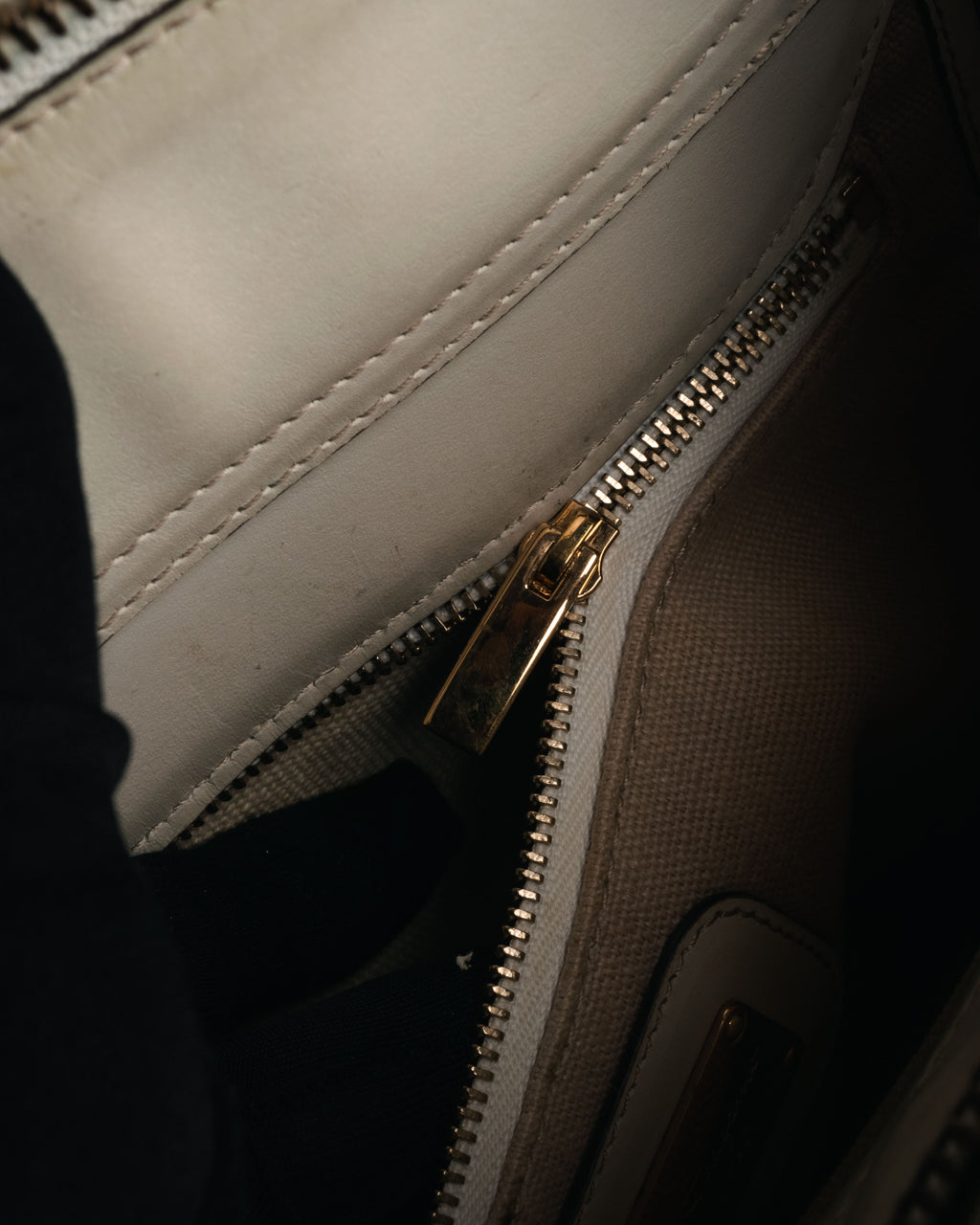“Salvatore Ferragamo” 2010’s canvas and leather gancini tote bag