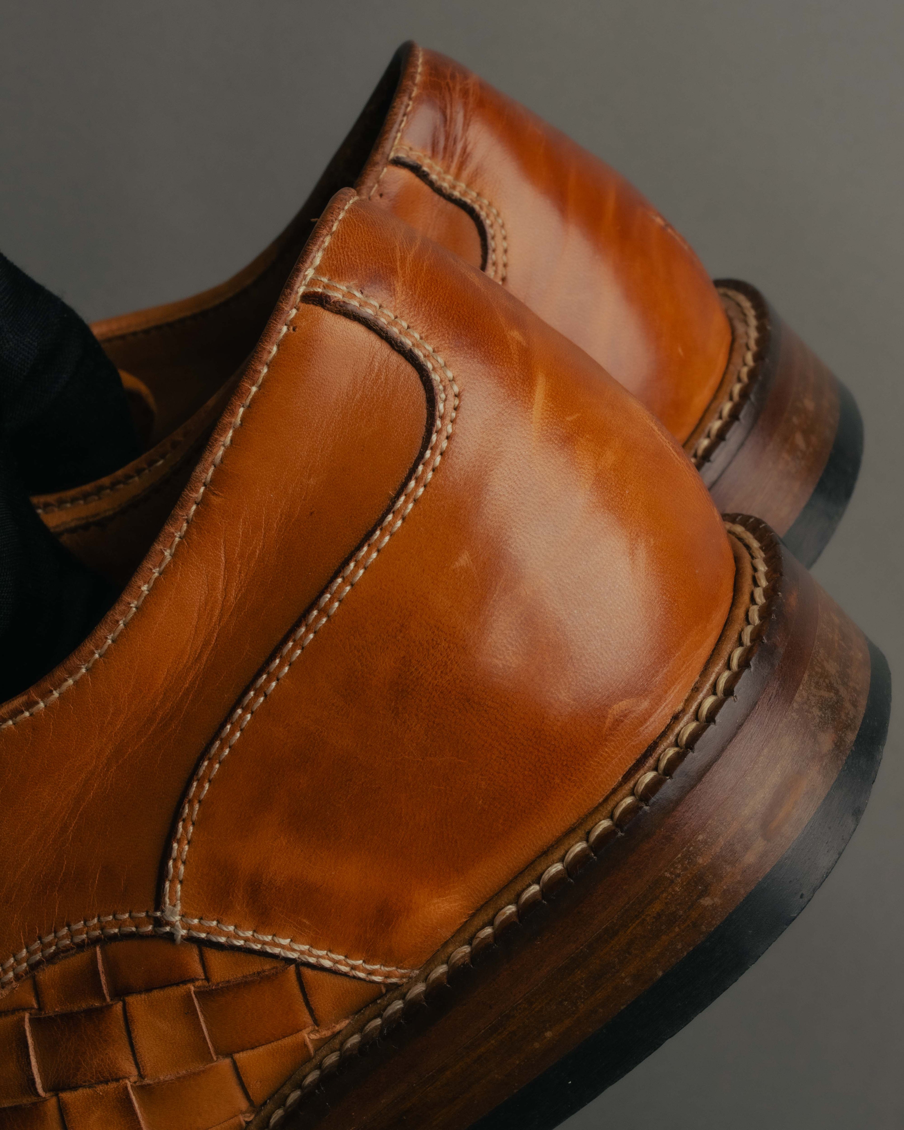 "Vintage" 90’s-00’s Handwoven derby shoes