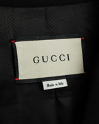 "GUCCI" Michele period stand collar modified design tailored jacket
