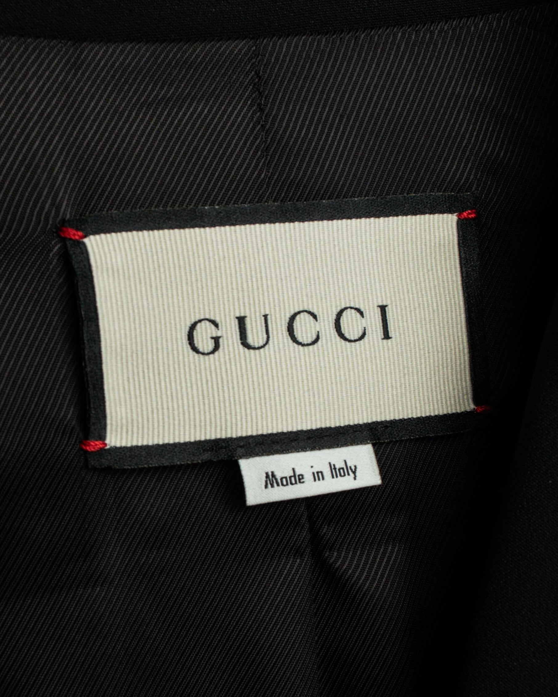 "GUCCI" Michele period stand collar modified design tailored jacket