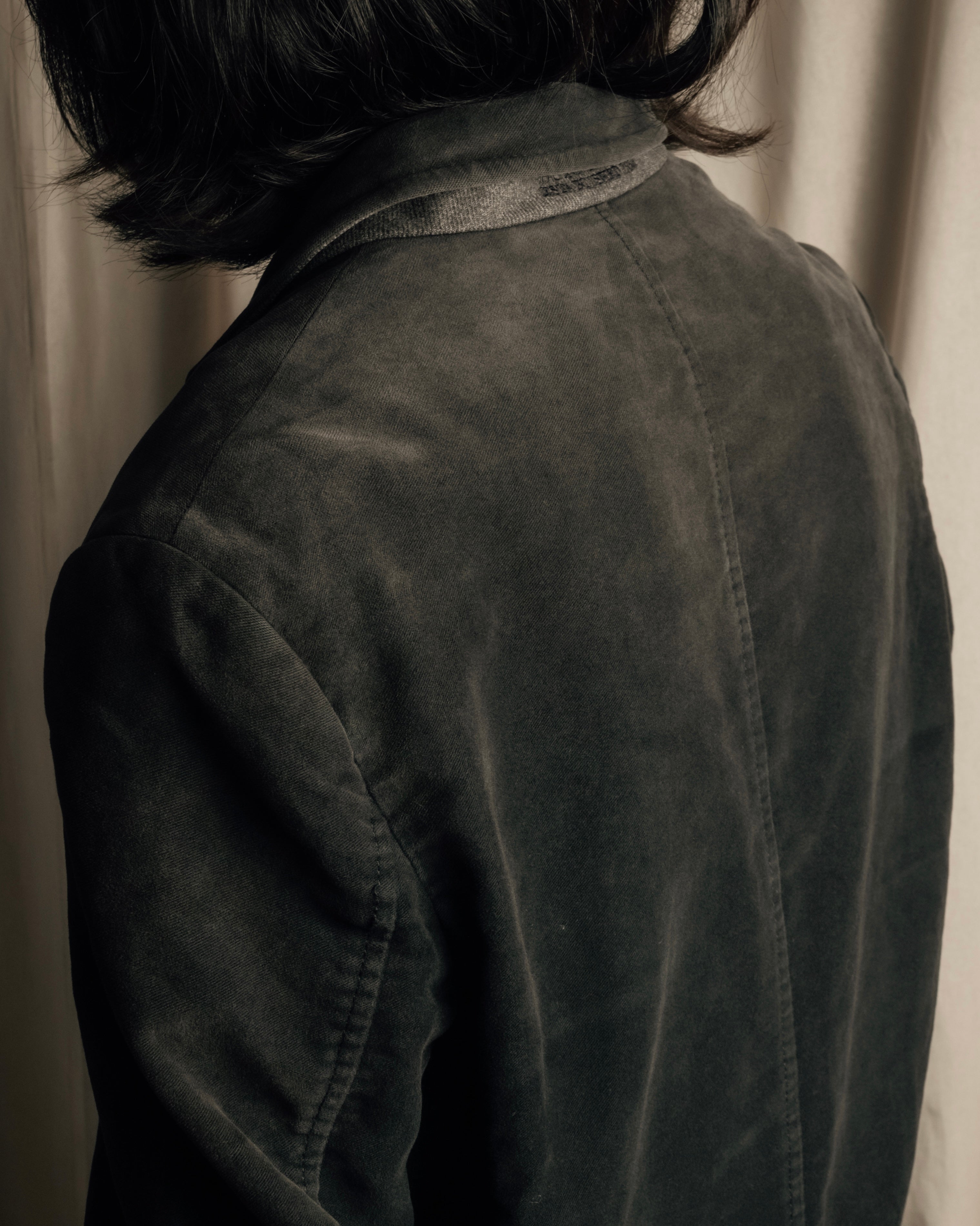 "BURBERRY" Garment dyed faded hunting design coat