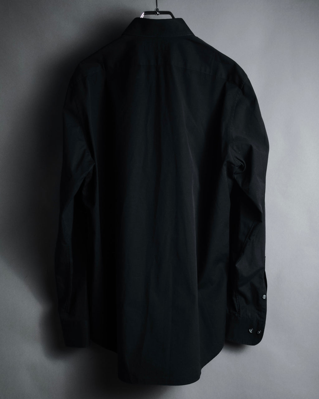 "SAINT LAURENT" 2017 season minimalist black dress shirt