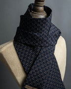 "ARMANI COLLEZIONI" Repeated triangle motif silk neck tie