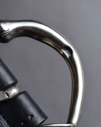 "GUCCI" Bamboo buckle motif leather belt