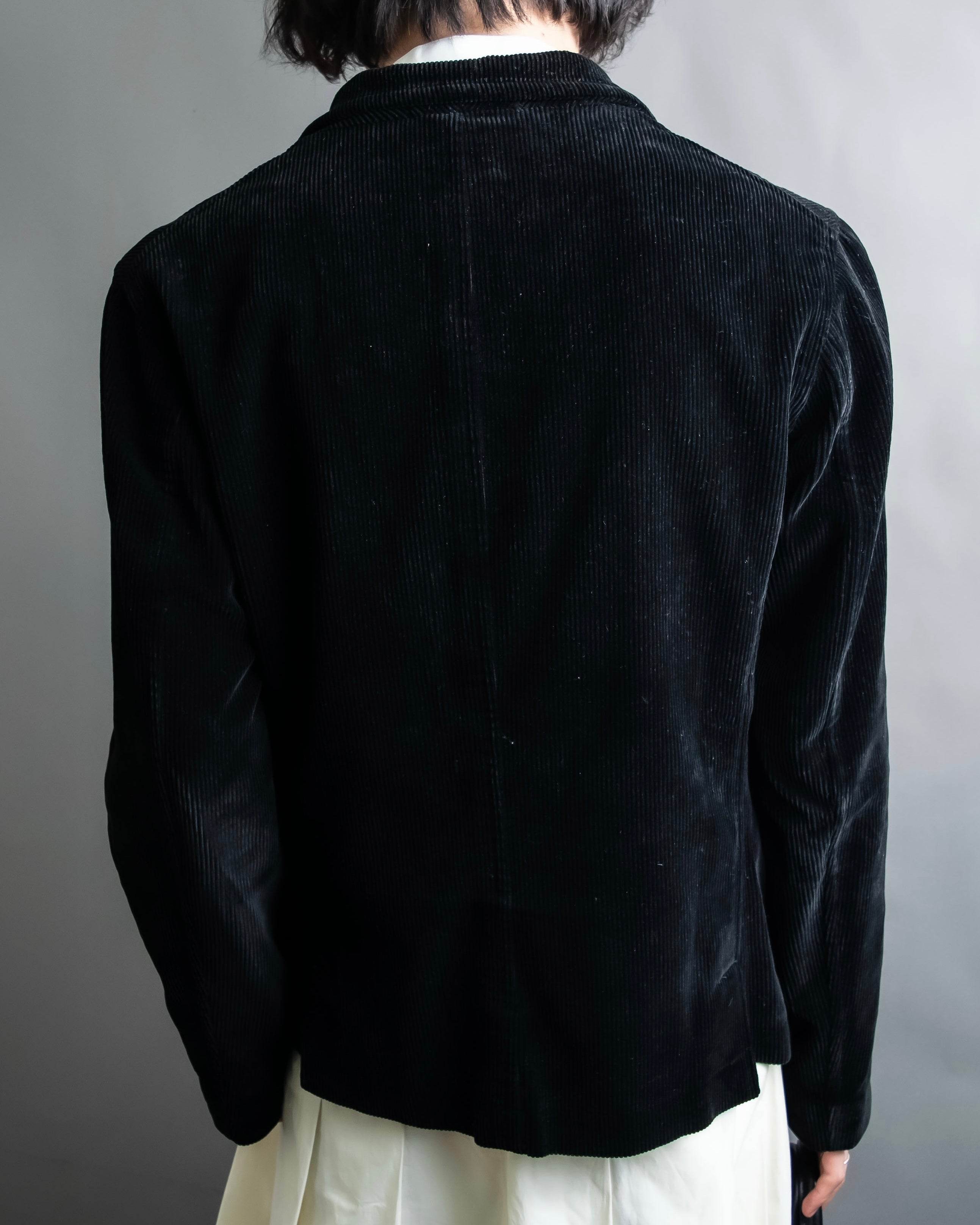 “Y’s for men” beautiful black corduroy single tailored jacket