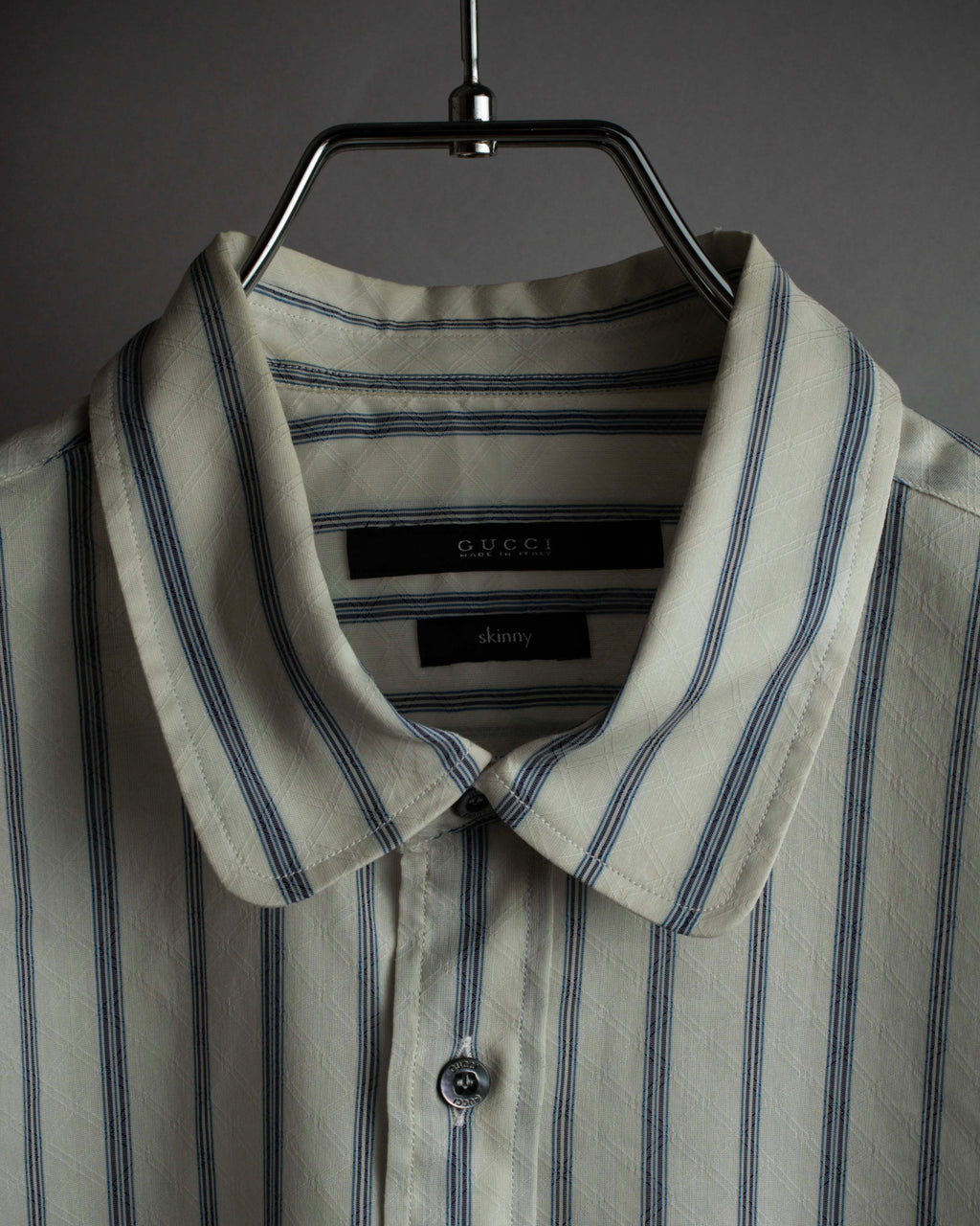 "GUCCI" Diamond jacquard striped shirt