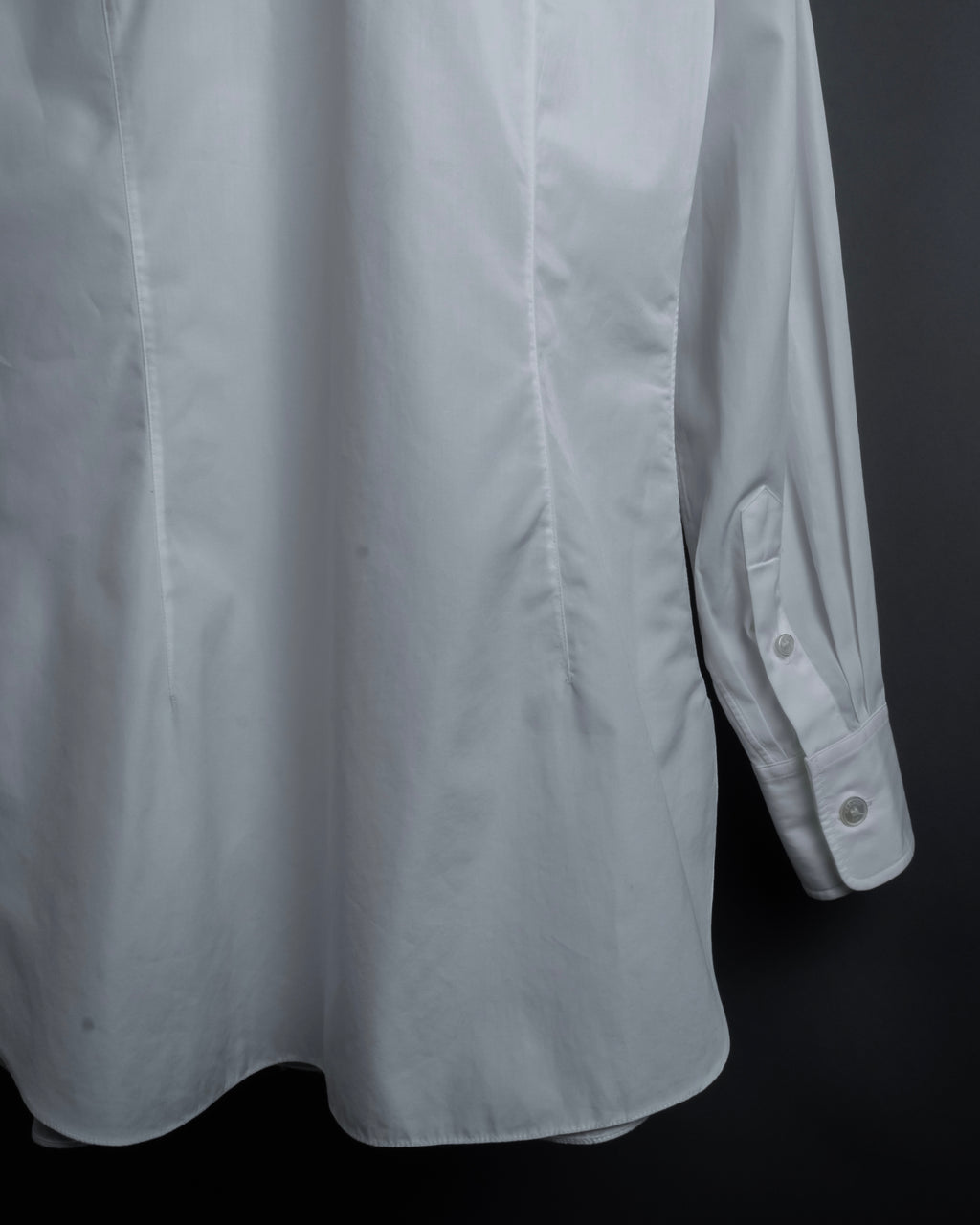 "HERMES" High-quality fine count cotton dress shirt