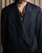 "GIORGIO ARMANI" Oversized peak lapel double breasted tailored jacket