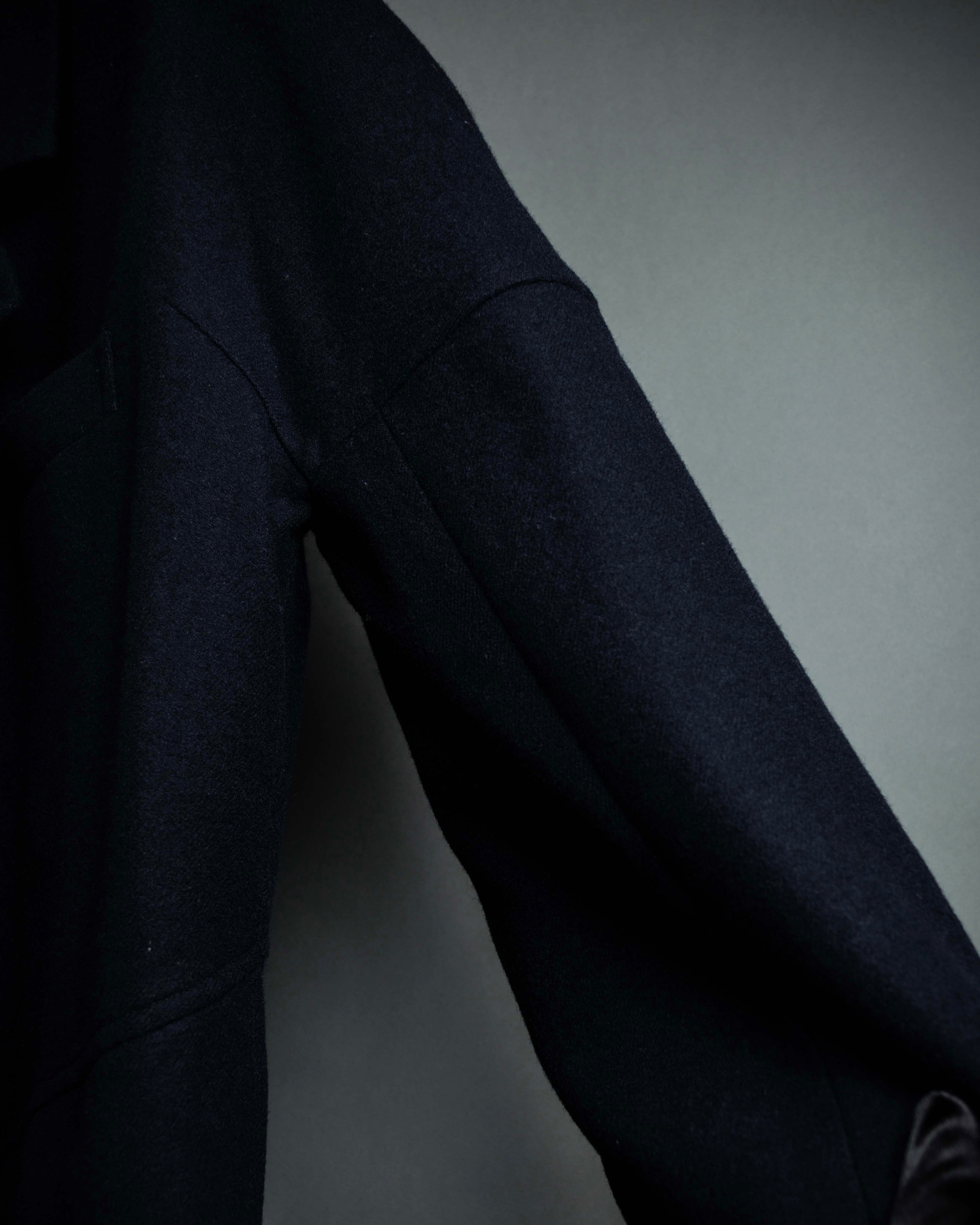 "COMME des GARCONS" 90's Front panel docking design chester coat