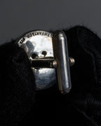 "Tiffany&Co" Button motif design silver cufflinks