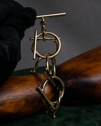 "Salvatore Ferragamo" Gancini motif layered gold bracelet