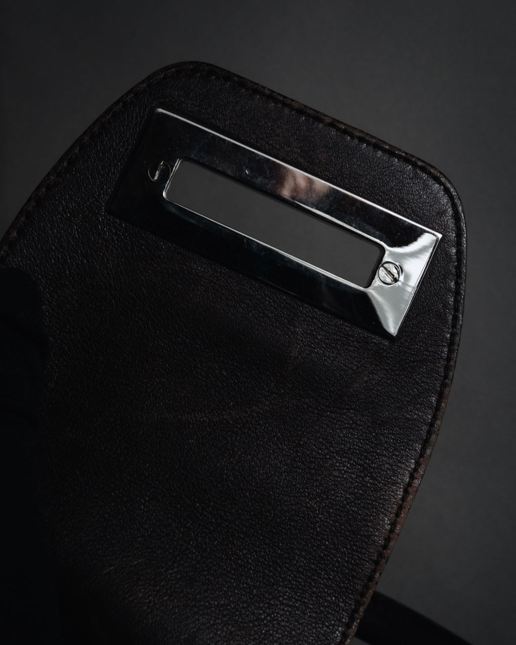 "Salvatore Ferragamo" 00’s suede gancini gathered bowling bag