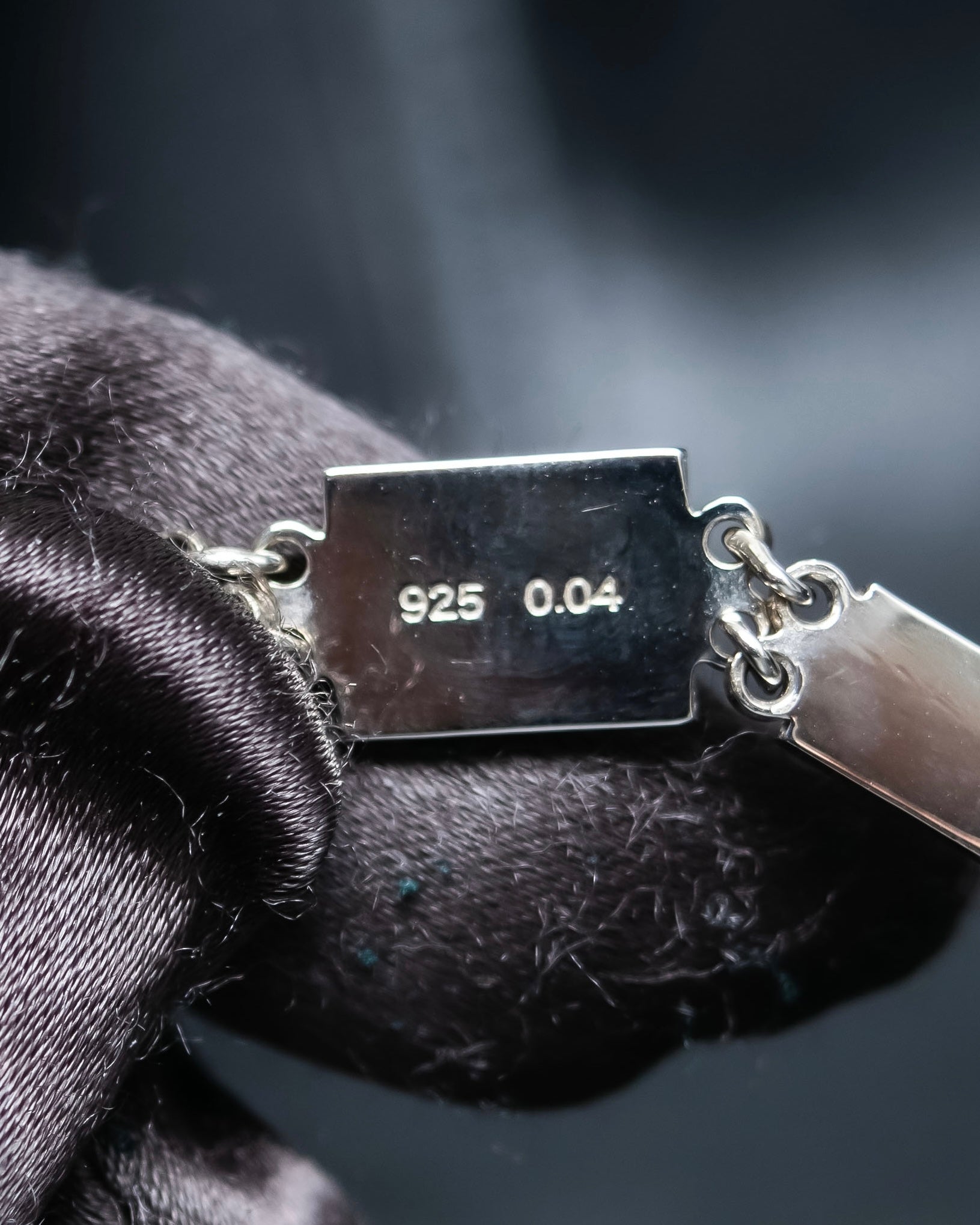 "Guy Laroche" Logo motif silver bracelet