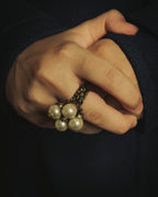 -SPECIAL- "GUCCI" 2015-2022 Pearl cluster sculptural statement ring