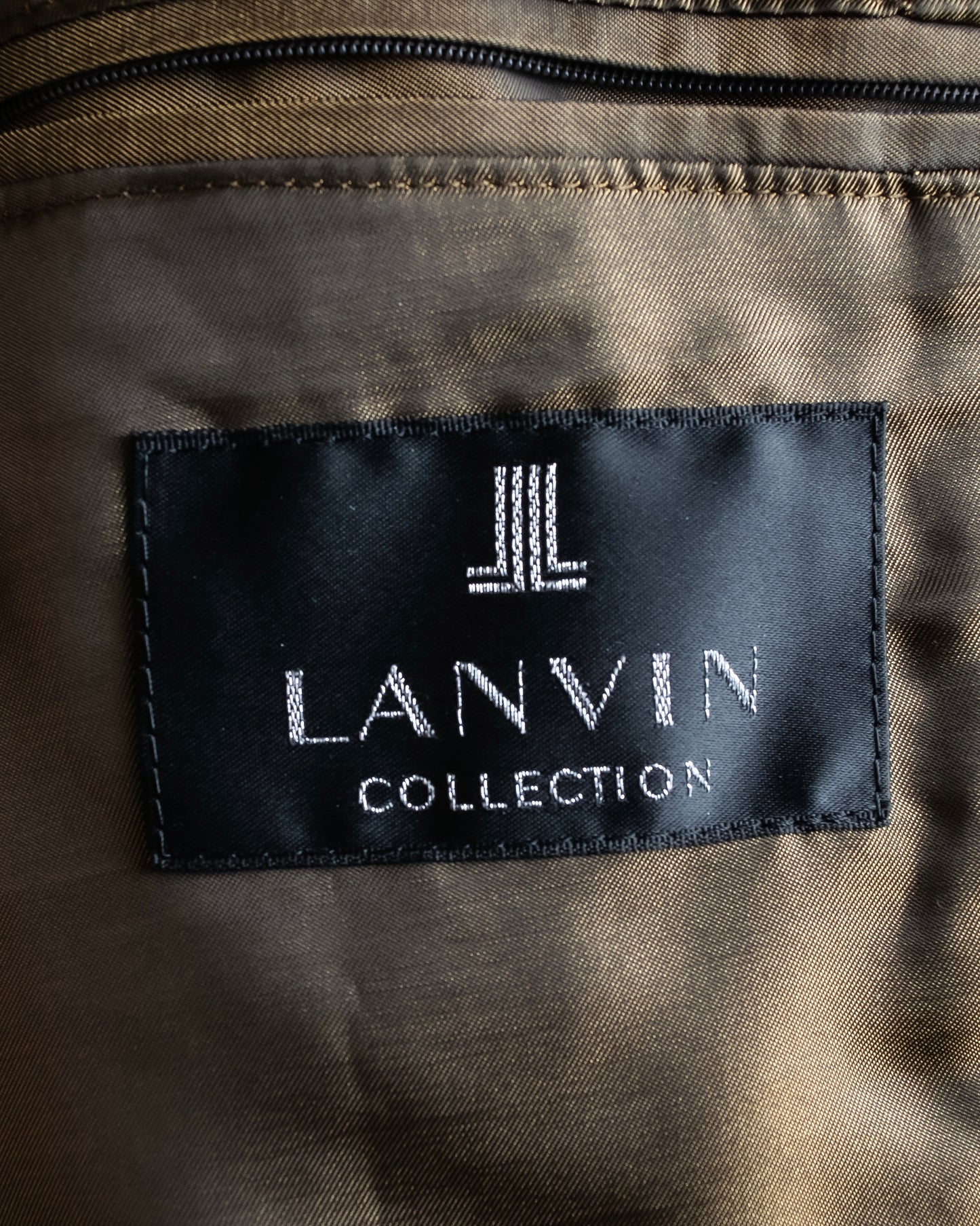 "LANVIN" Double breasted tweed chester coat