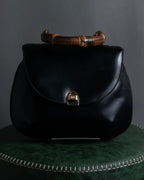 -MOOD Christmas Collection-
"CELINE" 70's Curved organic silhouette bamboo leather hand bag
