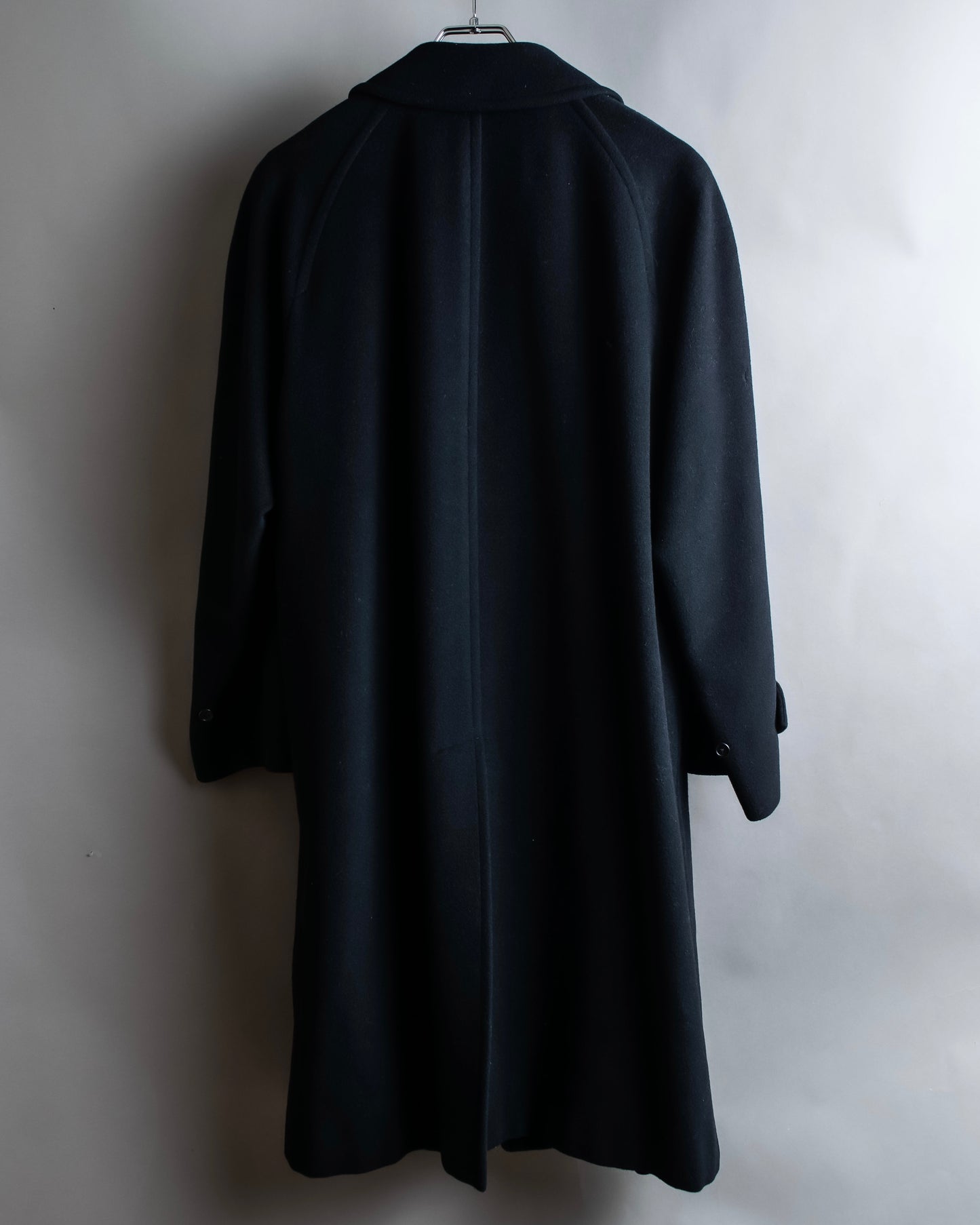 "BURBERRYS" Fly front cashmere blend soutien collar coat