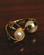 -SPECIAL- "Christian Dior” 2015-16 UltraDior sculpted double pearl ring