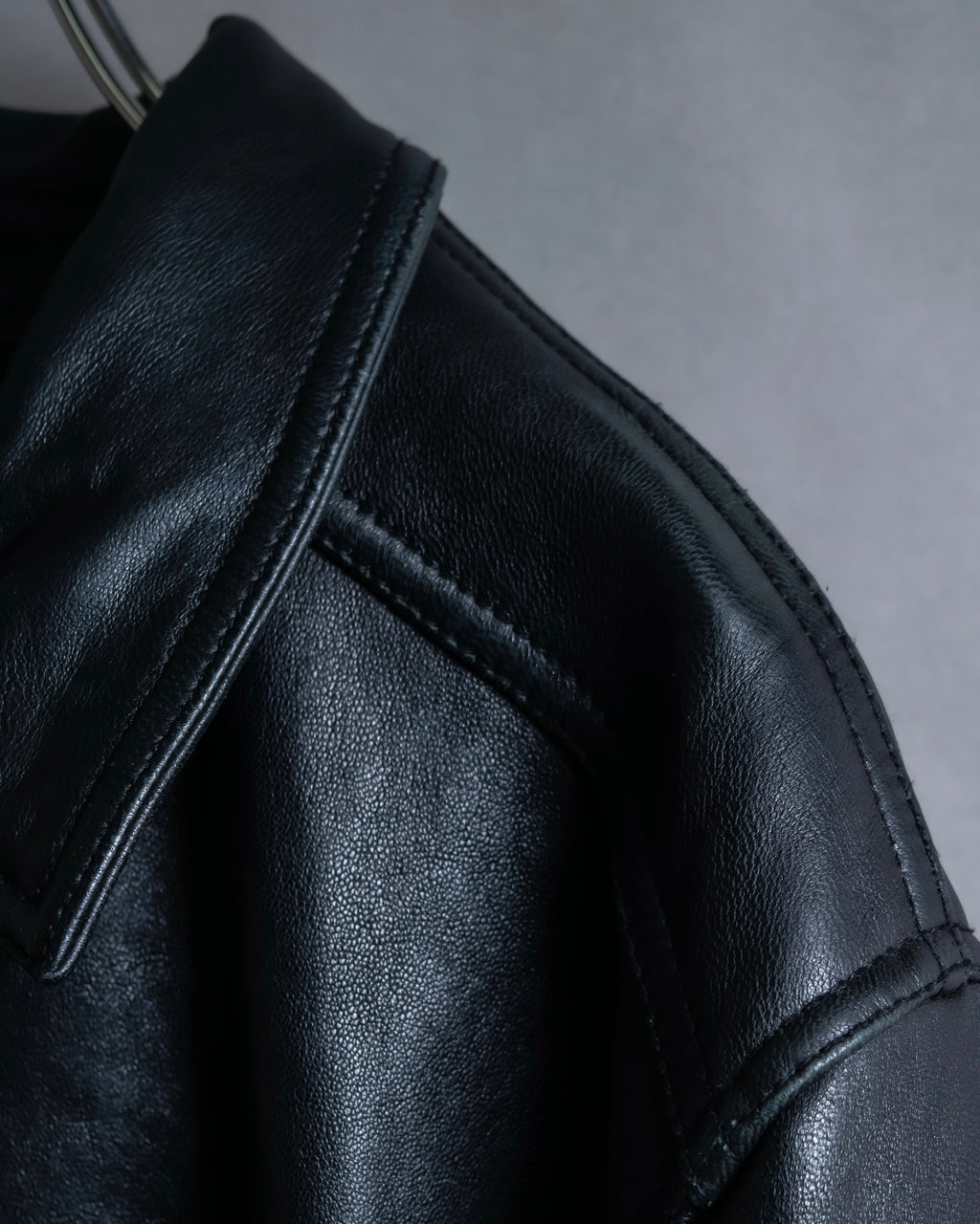 "M. JULIAN" High quality leather single riders blouson